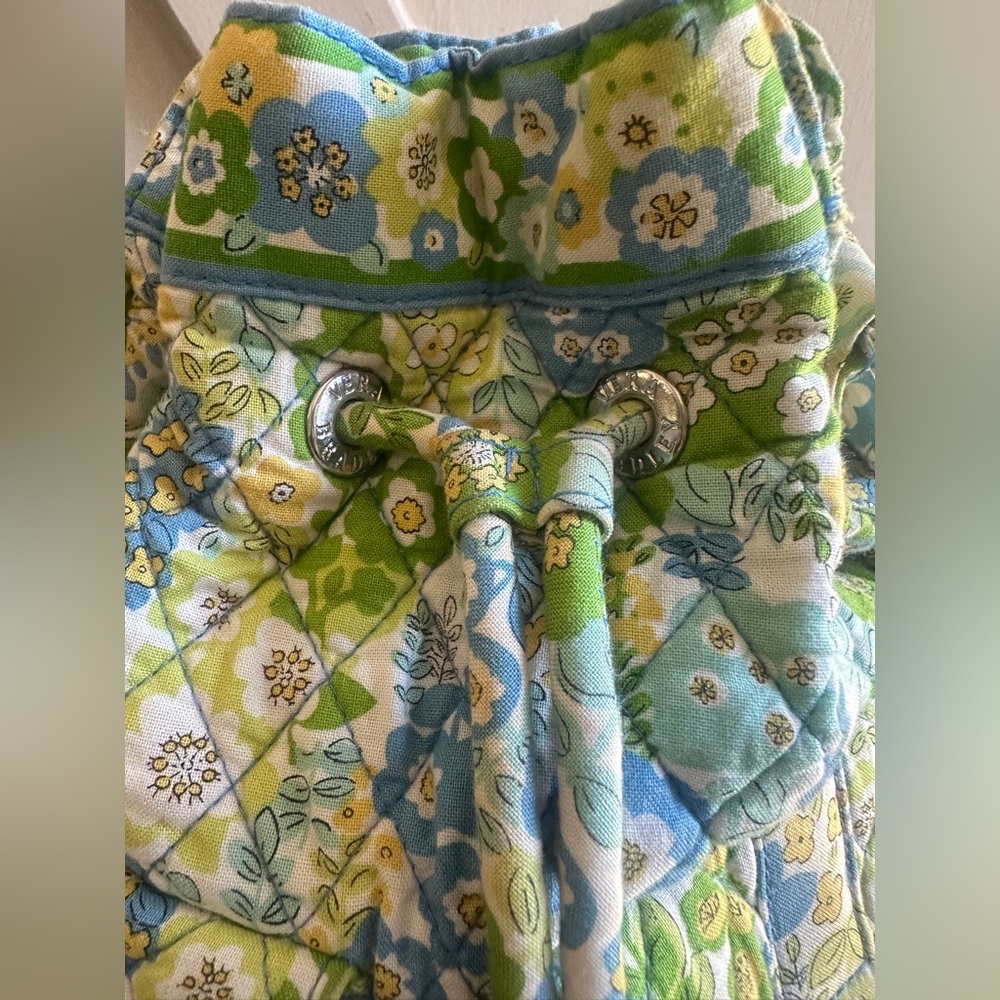 Vera Bradley Green and Blue Floral Crossbody Bag - Picture 3 of 10